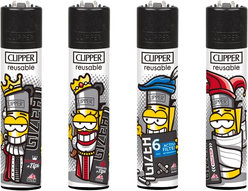 Clipper Feuerzeug 4er Set: (Gizeh 7) von sunmondo