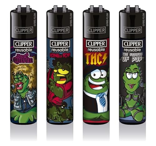 Clipper Feuerzeug 4er Set: (Great Musik) von sunmondo