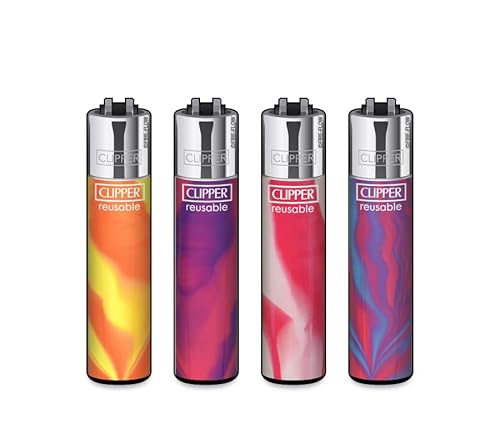 Clipper Feuerzeug 4er Set: (Micro Pink Nebula) von sunmondo