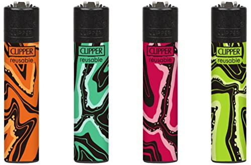 Clipper Feuerzeug 4er Set: (Spin Spycho Micro) von sunmondo