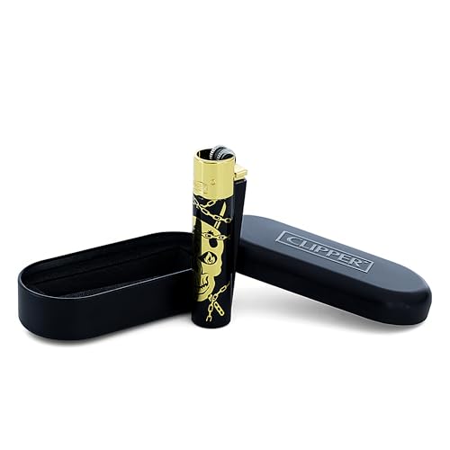 Clipper Metall Feuerzeuge Deadly Chains (Clipper Metall Deadly Chains V1 Gold) von sunmondo