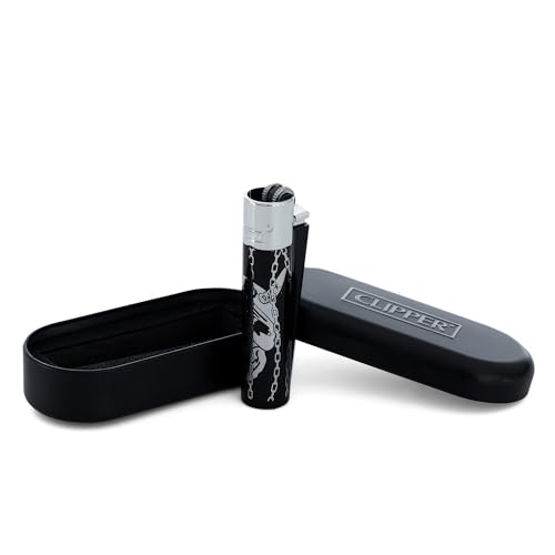 Clipper Metall Feuerzeuge Deadly Chains (Clipper Metall Deadly Chains V3 Silber) von sunmondo