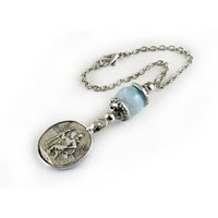 Auto Rückspiegel Charme Hängen, St. Christopher Reise Charme, Maria Und Jesus Fahrer Reisende Geschenk von sunnybeadsbythesea