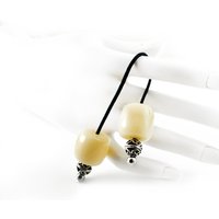 Begleri, Worry Beads Mit Beigefarbenen Fassperlen & Silberfarbenen Metallperlen von sunnybeadsbythesea