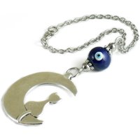 Rückansicht Autospiegel Charme, Auge Auto Spiegel Ornament, Blaue Keramik Perle, Halbmond Auto-Dekoration, Neues Geschenk Rückansicht Autospiegel Charme, Auge Auto Spiegel Ornament, Blaue Keramik Perle, Halbmond Auto-Dekoration, Neues Geschenk von sunnybeadsbythesea