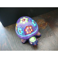 Handgemachte Keramik Schildkröte Bunten Volkskunst Mexiko Knick Geschicklichkeit Feld von sunnydaydreams
