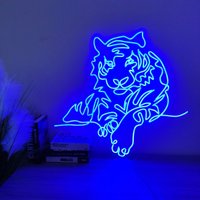 Benutzerdefinierte Neon Schild | Anime Led Tiger Neonlicht Zeichen Flex Personalisiertes Geschenk Hochzeit Dekor Home Room Wand Dekoration von sunnyneon