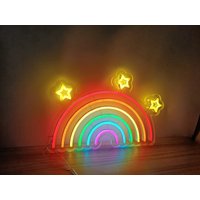 Regenbogen Wand Dekor - Neon Schild, Schild Schlafzimmer, Licht von sunnyneon