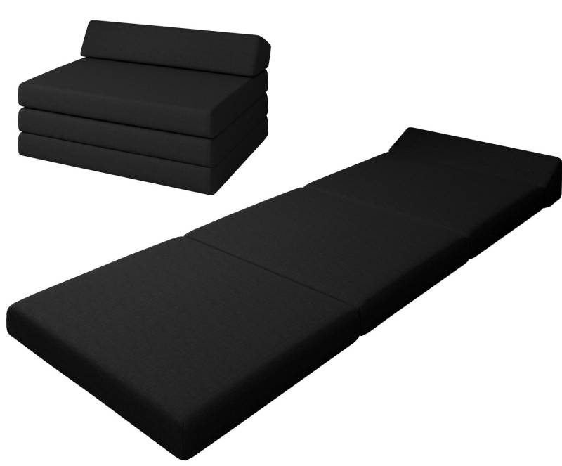 Klappmatratze Premium Klappmatratze mit Kopfteil, sunnypillow, . von sunnypillow