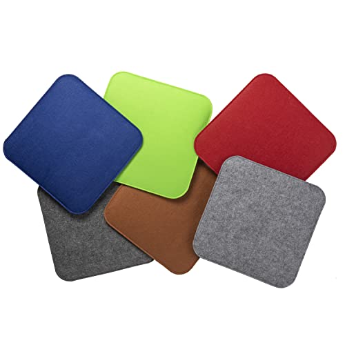 sunnypillow 4er Set Stuhlkissen aus Filz quadratisch 35x35 cm - gemütliche Filzkissen für Bank und Stuhl - Indoor/Outdoor - Sitzkissen Sitzauflage - Blau sunnypillow 4er Set Stuhlkissen aus Filz quadratisch 35x35 cm - gemütliche Filzkissen für Bank und Stuhl - Indoor/Outdoor - Sitzkissen Sitzauflage - Blau von sunnypillow