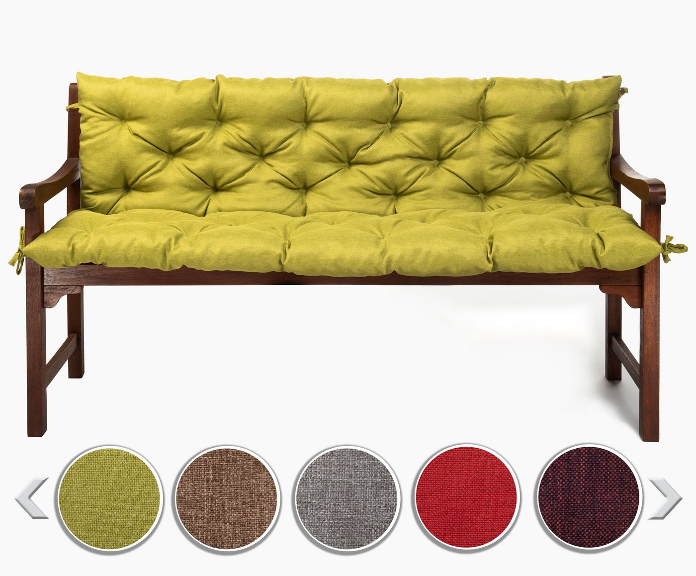 sunnypillow Bankauflage Bankauflage Stuhlkissen viele Farben und Größen zur Auswahl, 180 cm x 40 cm x 40 cm grün sunnypillow Bankauflage Bankauflage Stuhlkissen viele Farben und Größen zur Auswahl, 180 cm x 40 cm x 40 cm grün von sunnypillow