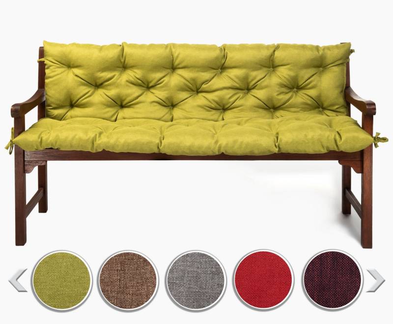 sunnypillow Bankauflage Bankauflage Stuhlkissen viele Farben und Größen zur Auswahl, 180 cm x 40 cm x 40 cm grün von sunnypillow