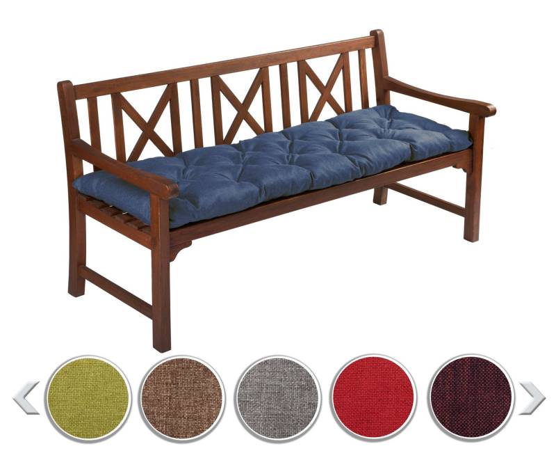 sunnypillow Bankauflage Bankauflage Stuhlkissen viele Farben und Größen zur Auswahl, 190 x 40 cm blau sunnypillow Bankauflage Bankauflage Stuhlkissen viele Farben und Größen zur Auswahl, 190 x 40 cm blau von sunnypillow