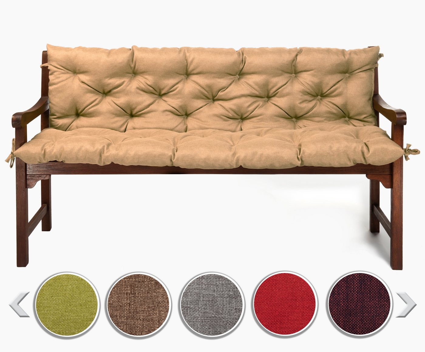 sunnypillow Bankauflage Bankauflage Stuhlkissen viele Farben und Größen zur Auswahl, 190x50x50cm sandfarben sunnypillow Bankauflage Bankauflage Stuhlkissen viele Farben und Größen zur Auswahl, 190x50x50cm sandfarben von sunnypillow