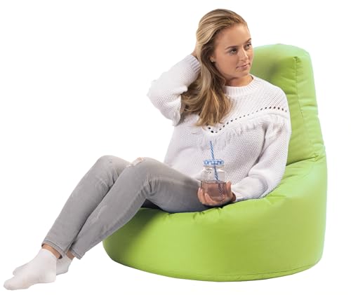 sunnypillow Gaming Sitzsack XXL mit Styropor Füllung Outdoor & Indoor für Kinder & Erwachsene Sitzsäcke Sitzkissen Bodenkissen viele Farben zur Auswahl Grün von sunnypillow