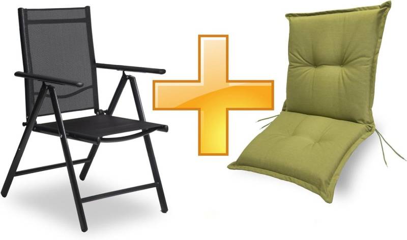 sunnypillow Gartenstuhl Set Gartenstuhl und Gartenstuhlauflage Niedriglehner Indoor / Outdoor, 100 x 50 x 9 cm Auflage wasserdicht UV-lichtecht sunnypillow Gartenstuhl Set Gartenstuhl und Gartenstuhlauflage Niedriglehner Indoor / Outdoor, 100 x 50 x 9 cm Auflage wasserdicht UV-lichtecht von sunnypillow