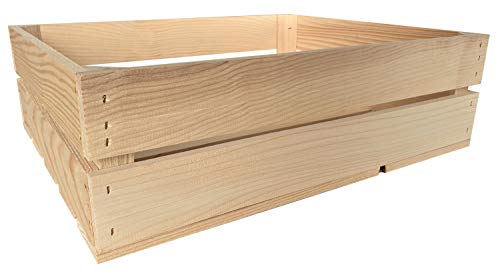 sunnypillow Natur Holzkisten 50 x 40 x 15 cm Massive Weinkisten in vielen Farben zur Auswahl Holz Kisten Obstkisten Apfelkisten, Holzregal von sunnypillow
