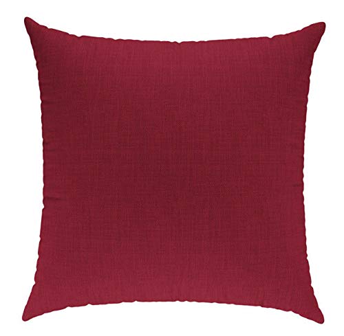 sunnypillow Palettenkissen Auflage Set für Europaletten Indoor und Outdoor Palettenpolster Palettensofa Kissen mit schöner Steppung viele Farben und Größen zur Auswahl Kissen 50 x 50, Rot von sunnypillow