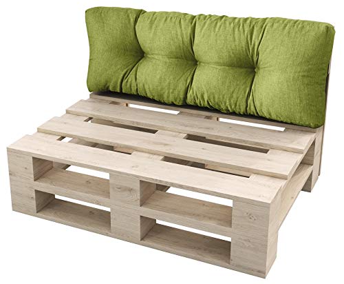 sunnypillow Palettenkissen Auflage Set für Europaletten Indoor und Outdoor Palettenpolster Palettensofa Kissen mit schöner Steppung viele Farben und Größen zur Auswahl Rückenkissen 120 x 60, Grün sunnypillow Palettenkissen Auflage Set für Europaletten Indoor und Outdoor Palettenpolster Palettensofa Kissen mit schöner Steppung viele Farben und Größen zur Auswahl Rückenkissen 120 x 60, Grün von sunnypillow