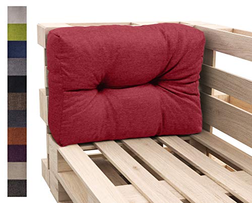 sunnypillow Palettenkissen Auflage Set für Europaletten Indoor und Outdoor Palettenpolster Palettensofa Kissen mit schöner Steppung viele Farben und Größen zur Auswahl Seitenkissen 65 x 40, Rot sunnypillow Palettenkissen Auflage Set für Europaletten Indoor und Outdoor Palettenpolster Palettensofa Kissen mit schöner Steppung viele Farben und Größen zur Auswahl Seitenkissen 65 x 40, Rot von sunnypillow