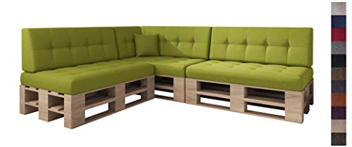 sunnypillow Palettenkissen Kaltschaum Palettenauflage Palettenpolster Palettensofa Sitzkissen Rückenlehne gesteppt 8er Set Lime sunnypillow Palettenkissen Kaltschaum Palettenauflage Palettenpolster Palettensofa Sitzkissen Rückenlehne gesteppt 8er Set Lime von sunnypillow