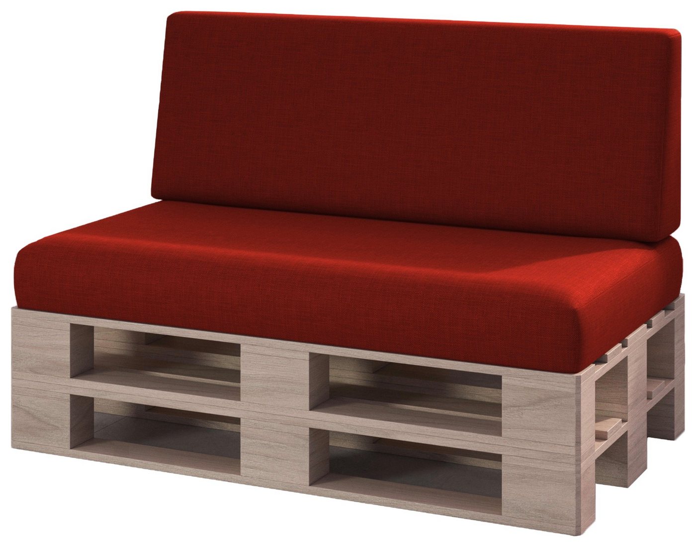 sunnypillow Palettenkissen Milano - 2er Set Palettenauflage mit abnehmbarem Bezug Kaltschaum, 2er Set Sitz- und Rückenkissen sunnypillow Palettenkissen Milano - 2er Set Palettenauflage mit abnehmbarem Bezug Kaltschaum, 2er Set Sitz- und Rückenkissen von sunnypillow
