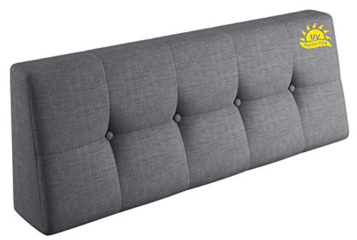 sunnypillow Palettenkissen Rückenlehne gesteppt UV - beständig Outdoor/Indoor Palettenauflage Palettenpolster Palettensofa Sitzkissen Seitenkissen 120x40x20/10cm Silver sunnypillow Palettenkissen Rückenlehne gesteppt UV - beständig Outdoor/Indoor Palettenauflage Palettenpolster Palettensofa Sitzkissen Seitenkissen 120x40x20/10cm Silver von sunnypillow