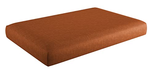 sunnypillow Palettenkissen mit abnehmbarem Bezug Kaltschaum Palettenauflage Palettenpolster Palettensofa Sitzkissen Rückenlehne Indoor Outdoor Sitzkissen 120x80x15cm, Orange von sunnypillow