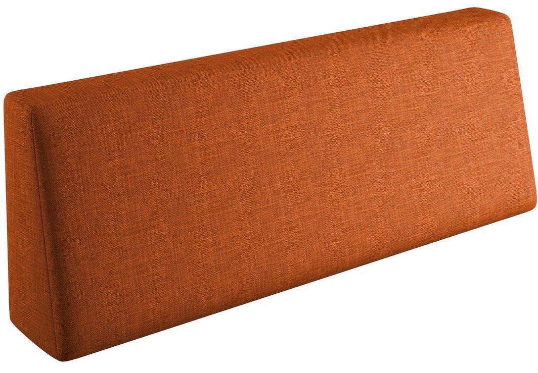 sunnypillow Rückenkissen Palettenkissen mit abnehmbarem Bezug Rückenkissen 120x40x20/10cm, Orange von sunnypillow