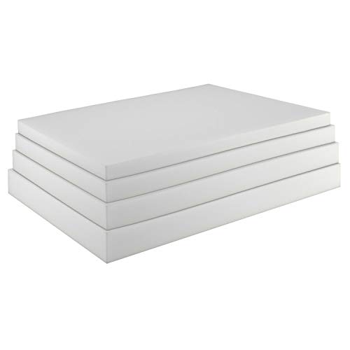 sunnypillow Schaumstoffplatte Schaumstoff Polster Zuschnitt - 120 x 200 x 7 cm RG 35/43 - Schaumgummi Meterware 7cm Dicke - Topper Matratzen Auflage Sitzpolster in vielen Größen zur Auswahl von sunnypillow