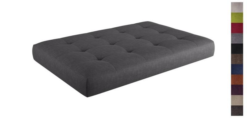 sunnypillow Sitzkissen Palettenkissen gesteppt Sitzkissen 120x60x15cm, Anthrazit sunnypillow Sitzkissen Palettenkissen gesteppt Sitzkissen 120x60x15cm, Anthrazit von sunnypillow