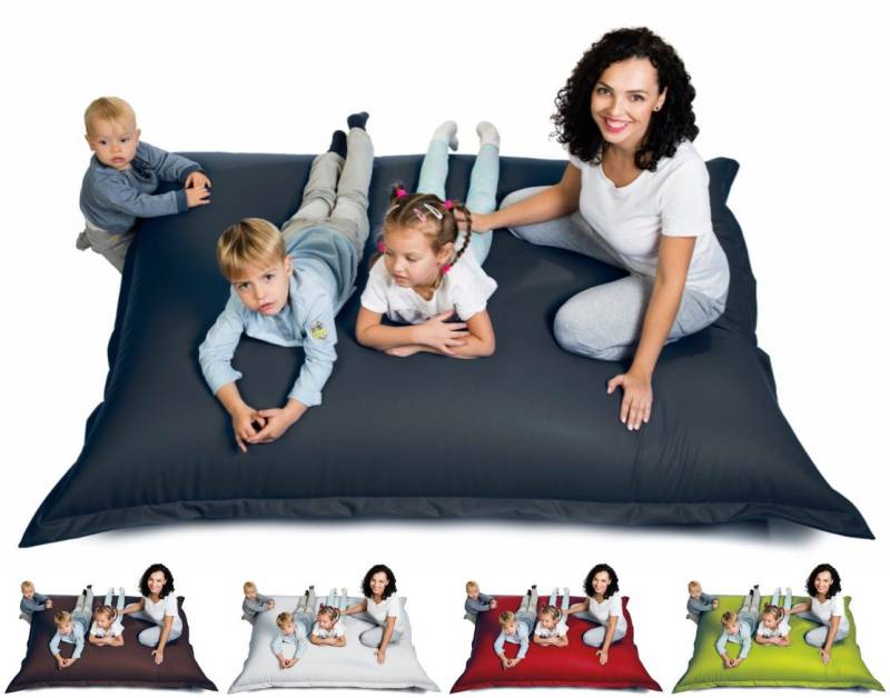 sunnypillow Sitzsack aus Kunstleder Outdoor & Indoor für Kinder & Erwachsene, 180 x 145 cm mit 380L Styropor Füllung sunnypillow Sitzsack aus Kunstleder Outdoor & Indoor für Kinder & Erwachsene, 180 x 145 cm mit 380L Styropor Füllung von sunnypillow