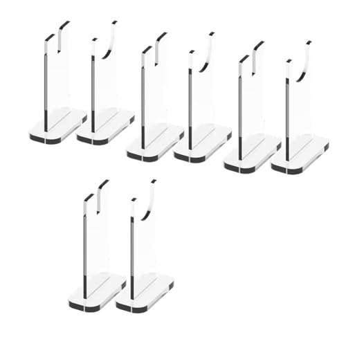 4 Sets Messerständer, Acryl-Messerhalter-Sammler, Einzelmesserhalter für die Inneneinrichtung, Einfache Installation, Einfach zu Bedienen (Durchsichtige Unterseite) von sunree