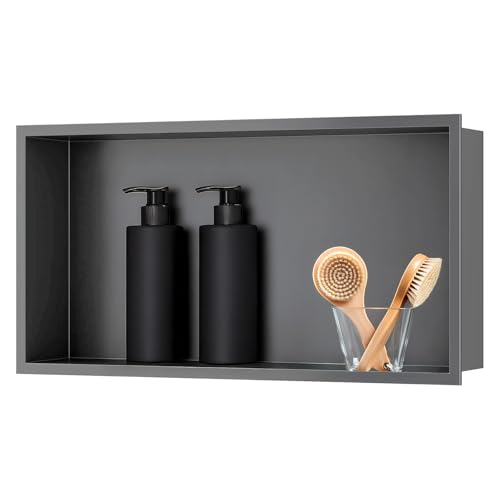 sunrik Wandnische Dusche,Wandnische Dusche Edelstahl,Nische Ohne Regal,Duschnische 30 * 60 * 10CM,Grau sunrik Wandnische Dusche,Wandnische Dusche Edelstahl,Nische Ohne Regal,Duschnische 30 * 60 * 10CM,Grau von sunrik