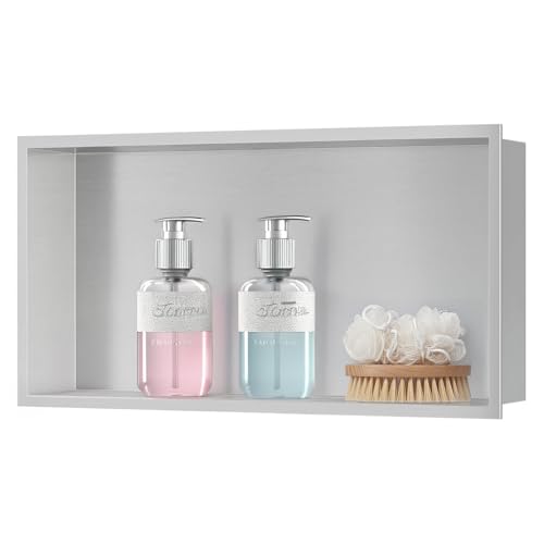 sunrik Wandnische Dusche,Wandnische Dusche Edelstahl,Nische Ohne Regal,Duschnische 30 * 60 * 10CM,Nickelfarbe sunrik Wandnische Dusche,Wandnische Dusche Edelstahl,Nische Ohne Regal,Duschnische 30 * 60 * 10CM,Nickelfarbe von sunrik