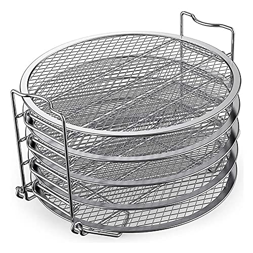 sunwes Dehydrator Rack Stahl Ständer Zubehör Kompatibel mit Foodi Schnellkochtopf und Fritteuse 6,5 sunwes Dehydrator Rack Stahl Ständer Zubehör Kompatibel mit Foodi Schnellkochtopf und Fritteuse 6,5 von sunwes