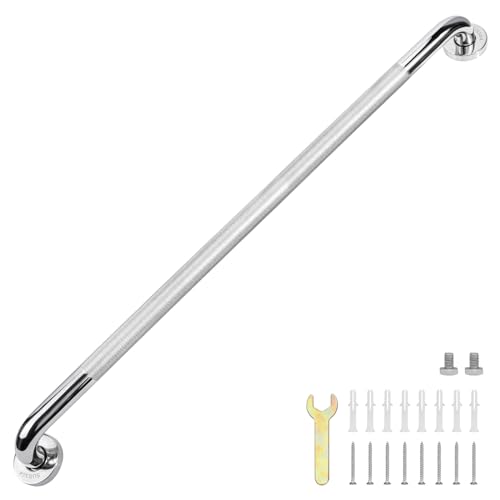 sunzone Badezimmer-Haltegriffe, 81,3 cm, rutschfeste Haltegriffe, verchromt, SUS 304 Edelstahl, Badezimmer-Duschgriffe, Sicherheitshandlauf-Unterstützung, Haltegriffe für ältere Menschen sunzone Badezimmer-Haltegriffe, 81,3 cm, rutschfeste Haltegriffe, verchromt, SUS 304 Edelstahl, Badezimmer-Duschgriffe, Sicherheitshandlauf-Unterstützung, Haltegriffe für ältere Menschen von sunzone