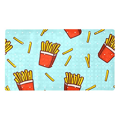 Badewannenmatte rutschfest,Duschmatte,Badematte für Wanne,Pommes-Frites-Muster,PVC Badewannenmatten Dekor-Badematten Badewannenmatte rutschfest,Duschmatte,Badematte für Wanne,Pommes-Frites-Muster,PVC Badewannenmatten Dekor-Badematten von suojapuku