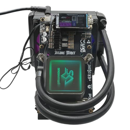 NerdQaxe++ Hydro Bitcoin Miner 4.8TH/s Version SHA-256 ASIC 15J/TH Effizienz 60W Ultra-Low Power 2.4G WiFi, hocheffizientes Mining (auf Lager) von supmine