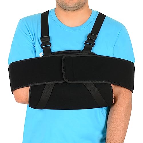 supregear Armschlinge Schulter, Verstellbare Armschlaufe Rotatorenmanschette Brace, Bequeme Schulter Support Brace für gebrochenes Handgelenk, Ellbogen, Arm, Ausgerenkte Schulter, Männer Frauen von supregear