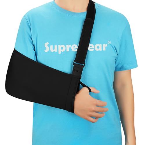 supregear Armschlinge, Verstellbare Leichte Rotatorenmanschette Stütze für Schulterverletzungen, Gebrochene Knochen Schulter Ellenbogen Stütze für Linke/Recht Arm, Damen Herren supregear Armschlinge, Verstellbare Leichte Rotatorenmanschette Stütze für Schulterverletzungen, Gebrochene Knochen Schulter Ellenbogen Stütze für Linke/Recht Arm, Damen Herren von supregear