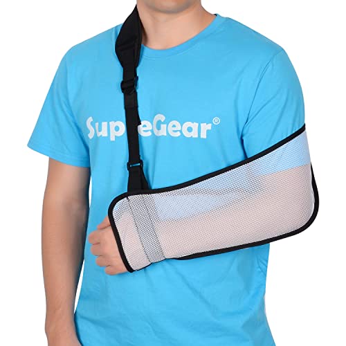 supregear Armschlinge, Leicht Verstellbare Arm Wegfahrsperre, Atmungsaktive Medizinische Armschlaufe Schulterstütze für Verletzten Arm Ellbogen Handgelenk Hand (Weiß) supregear Armschlinge, Leicht Verstellbare Arm Wegfahrsperre, Atmungsaktive Medizinische Armschlaufe Schulterstütze für Verletzten Arm Ellbogen Handgelenk Hand (Weiß) von supregear