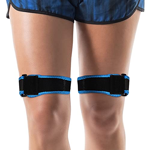 supregear IT Band Riemen, 2-Pack Iliotibial Knie Oberschenkel Hüfte ITB Syndrom Kompression Wrap Unterstützung Einstellbare Atmungsaktive Band Kompression Wrap Patellar Tendinitis Stabilisator Brace von supregear