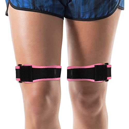 supregear IT Band Riemen, 2-Pack Iliotibial Knie Oberschenkel Hüfte ITB Syndrom Kompression Wrap Unterstützung Einstellbare Atmungsaktive Band Kompression Wrap Patellar Tendinitis Stabilisator Brace von supregear