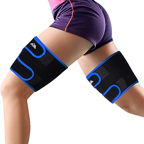 supregear Oberschenkel Brace Unterstützung, 2-Pack Atmungsaktive Oberschenkel Kompressionshülse Einstellbare Neopren Hamstring Quad Wrap Anti-Rutsch Obere Beinstütze Frauen Männer Bein Slimmer supregear Oberschenkel Brace Unterstützung, 2-Pack Atmungsaktive Oberschenkel Kompressionshülse Einstellbare Neopren Hamstring Quad Wrap Anti-Rutsch Obere Beinstütze Frauen Männer Bein Slimmer von supregear
