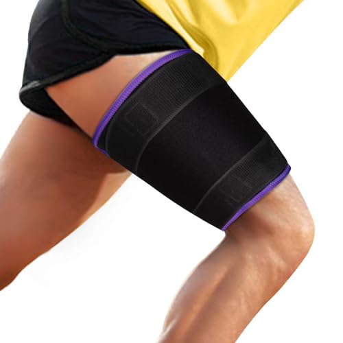 supregear Oberschenkelbandage, Verstellbare Oberschenkel Kompression Stabilisator Rutschfest für Hip Joint, Quad Hamstring, Muskelfaserriss, Ischiasnerven - Frauen Männer von supregear