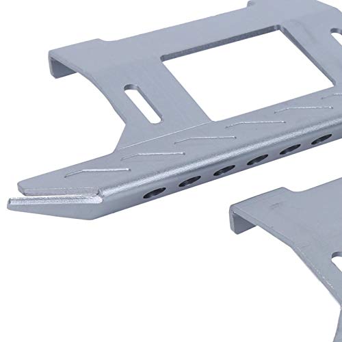 Aluminiumlegierung 1/10 Side Pedal Side Pedal Durable EIN wunderbares Zubehör für Auto-Enthusiasten für Axial Scx10 1/10 Rc Crawler Car(Silver A) von surebuy