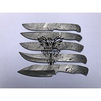 5 Damaszener Stahl Blank Klingen Messer Für Messerzubehör | Bb-404 von suresharpbladesshop