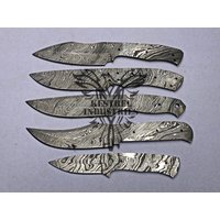 5 Damaszener Stahl Blank Klingen Messer Zur Messerherstellung | Bb-402 von suresharpbladesshop