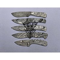 Lot Von 5 Damaskus Stahl Blank Klingen Messer Für Messerzubehör | Bb-409 von suresharpbladesshop